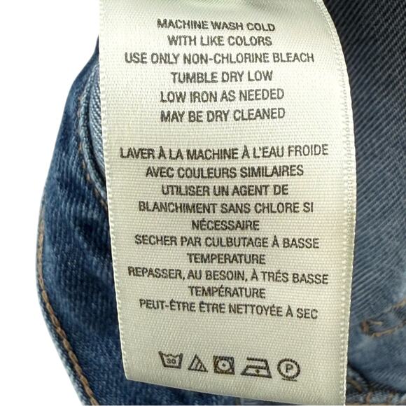 Free People We The Free Cut-Off Style High Rise Denim Jean Shorts Size 28 - Picture 9 of 11